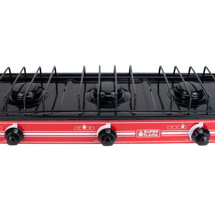 Parrilla de gas Super flama 3Q