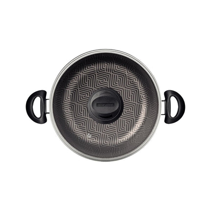 Arrocera Tramontina 28517624 Paris en Aluminio Tapa de Vidrio 24 cm 2,8 L