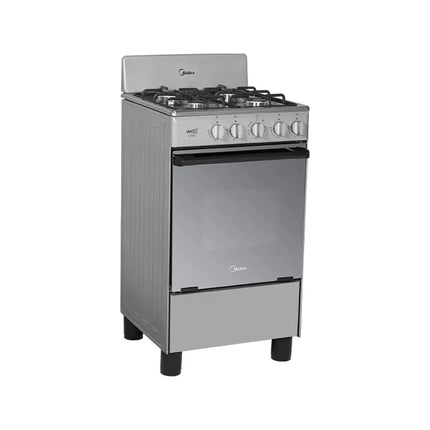 Estufa de piso Midea MGS20FS1BAABG con copete 20" InoxChef Silver