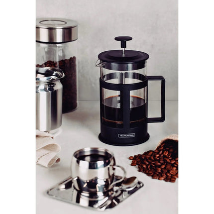 Cafetera Tramontina 61767600 Francesa Tramontina en Vidrio y Polipropileno Negro 1 L