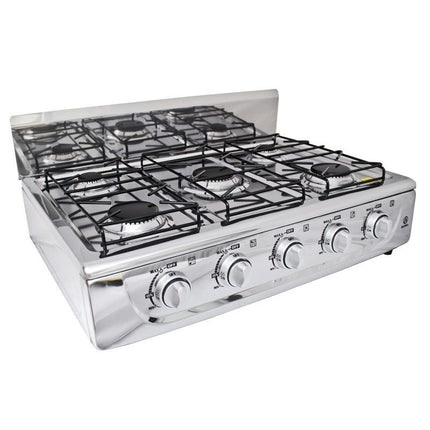 Parrilla de gas Super Flama 5Q-TA de sobreponer con 5 quemadores