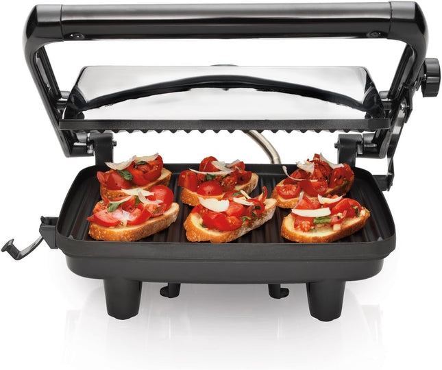 Sandwichera Panini Hamilton Beach 25460G Press Gourmet