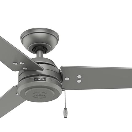 Ventilador Hunter 59262 de Techo c/Cadena 52'' 3 Aspas Reversibles Gris Mate