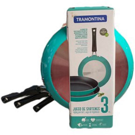 Juego De Sartenes Chelsea Jade Tramontina 3 Piezas 20198530