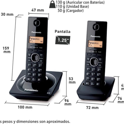 Panasonic KX-TG1712MEB Teléfono