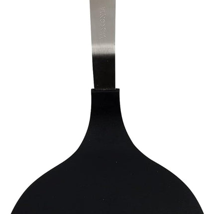 Volteador Liso Jumbo Vasconia 4027174 para Crepas Hotcakes, Negro