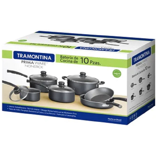 Bateria Tramontina Primaware Nonstick 80119542 10pz Negro