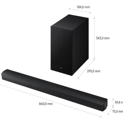 Barra De Sonido Samsung HW-B650F/ZX Con Subwoofer Y Dolby Atmos Negro
