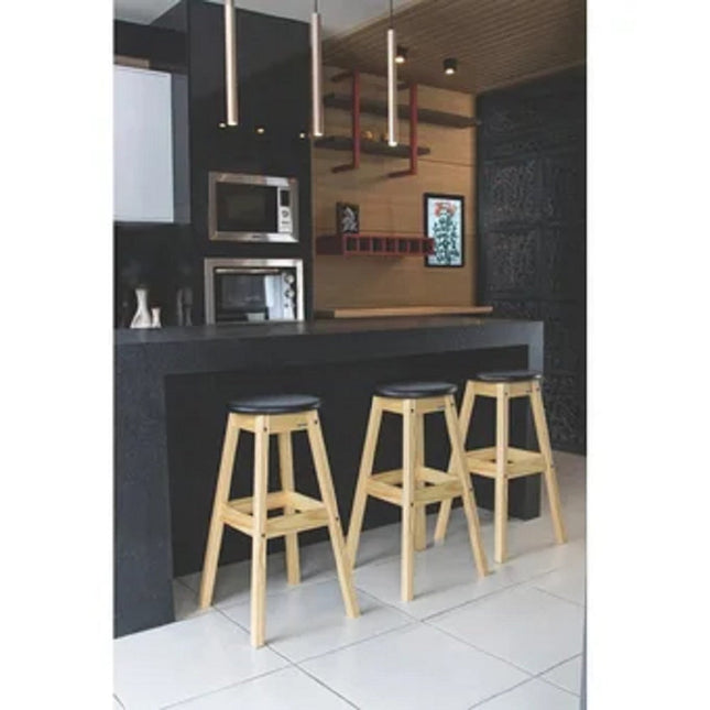 Banco Taburete Alto Tramontina 91417078 Negro