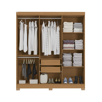 ROPERO KAPPESBERG CB01R590CNRO DE 205 X 180 X 47CM COLOR CANELA