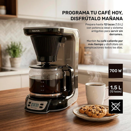 Cafetera Taurus Velvet Digital 1.2 L de capacidad