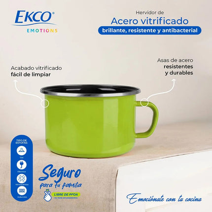 Hervidor Ekco HERV EMO16VE Emotions 16 cm de Acero Verde
