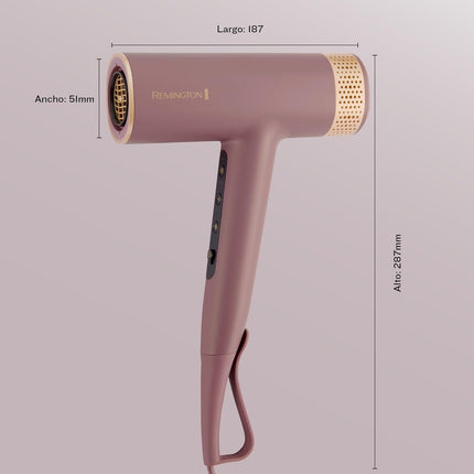 Secadora Remington EC8930 AIRvive Digital con Tecnología Iónica