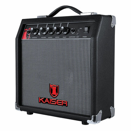 Pack Guitar Star Amplificador Mitzu KAG-2001 para guitarra 6.5 con BOOTS 25W RMS + Guitarra Electrica KGE-3902 STRATOCASTER 39 de Madera