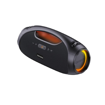 Bocina Aiwa Boombox AWS244BT Portátil con Bluetooth Waterproof Negra 110v/230v.