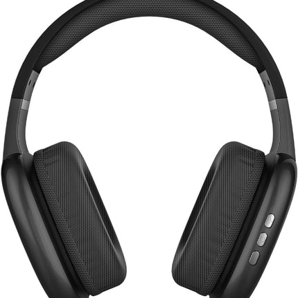 Audífonos de Diadema Kaiser KHE-2002BK Over Ear Recargables con Bluetooth, Reproductor Micro SD, Manos Libres y Micrófono Negro