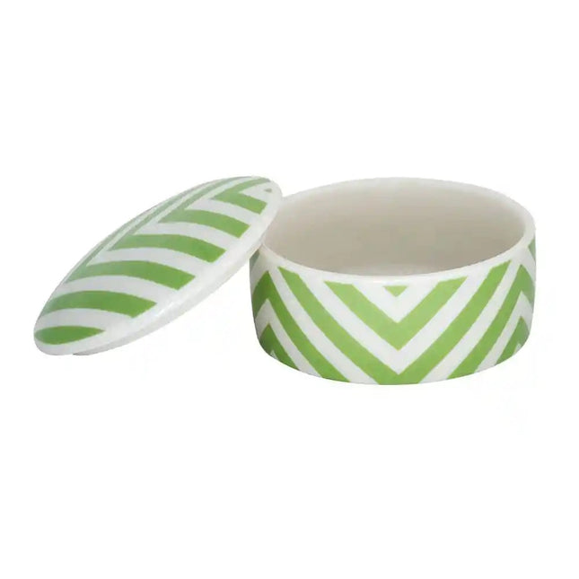 JOYERO DOMINIC DAV 6017 VERDE Y BLANCO 8.5X4.5 CM