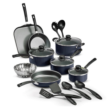Bateria de cocina Tramontina 32300191 22pz primaware Azul + Batidora Koblenz BPKM-800 IN de pedestal 6 Vel Tazón 4.8 L