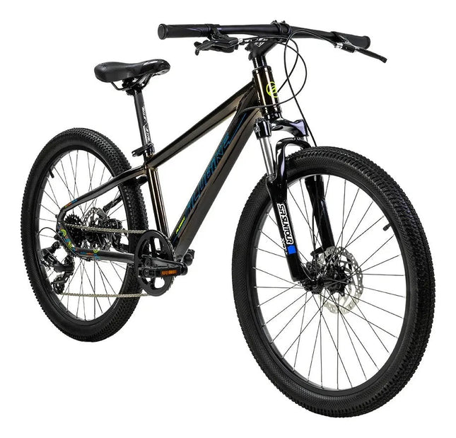 Bicicleta Alubike 24 Sierra 8 Velocidades De Aluminio Gris Oscuro Unitalla