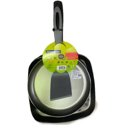 Juego Tramontina 20298639 Bifera Panquequera 3pz Negro