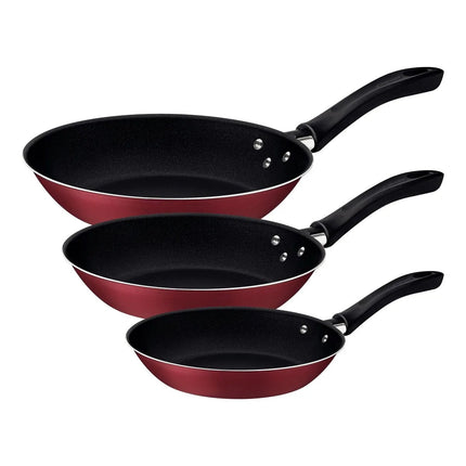 Juego de Sartenes Tramontina 20297509 Linz Rojo Starflon Max 3 pzas