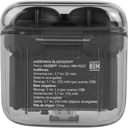 Audífonos Kaiser MH-9122  True Wireless Resistentes al Agua, Carga 6 hrs