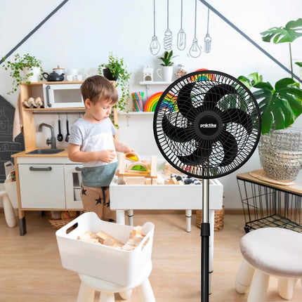 Ventilador de Pedestal Taurus PRACTIKA 10-SF B 10” Negro 3 Vel Altura Ajustable (66 a 88 cm) |