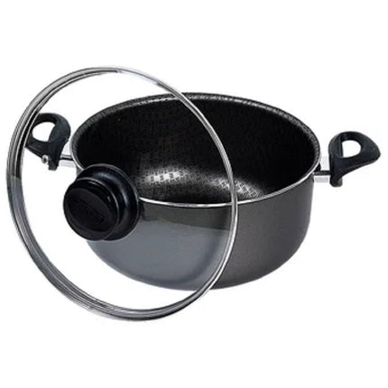 BATERÍA DE COCINA TRAMONTINA PARIS 20599/389 7 PIEZAS NEGRA