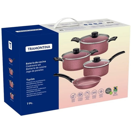 Batería de cocina Tramontina 20298476 de aluminio antiadherente 7 piezas