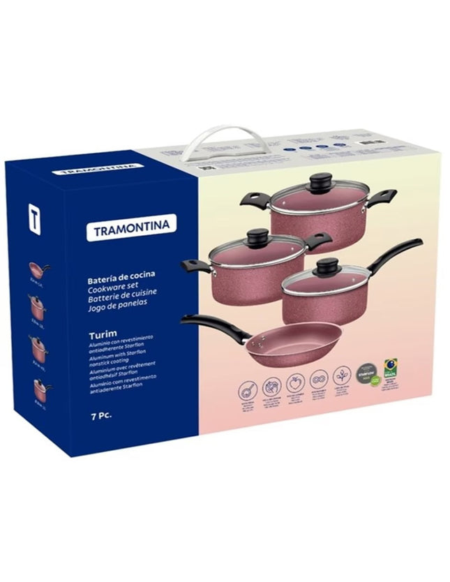 Batería de cocina Tramontina 20298476 de aluminio antiadherente 7 piezas