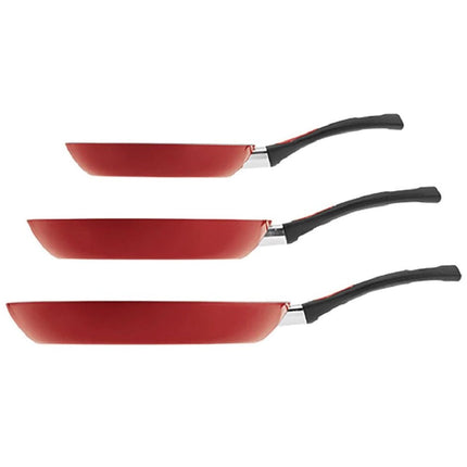 Juego de 3 Sartenes Tramontina 80149563 Rojo Everyday