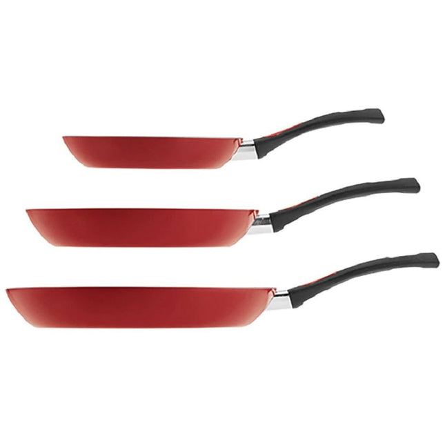 Juego de 3 Sartenes Tramontina 80149563 Rojo Everyday