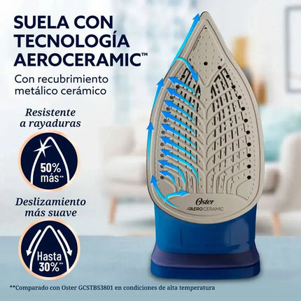 Plancha De Vapor Oster Gcstac7202-013 Aeroglide