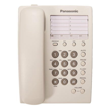 Telefono Panasonic KX-TS550MEW Alambrico Blanco 13 Memoria