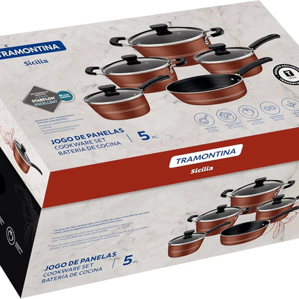 Batería de Cocina TRAMONTINA 27899280 Sicilia, de Aluminio