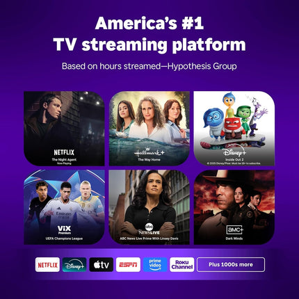 Roku Streaming 3840R Stick HD 2025 Dispositivo de transmisión HD para TV con Mando a Distancia por Voz Roku