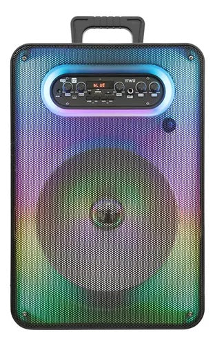 Bafle Fussion BY80001 12'' Bluetooth Fm Usb Micro Sd Luz Led Negro