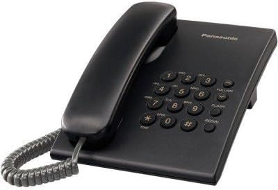 Teléfono Analógico Panasonic KX-TS500MEB Analógica, Escritorio/Pared Negro