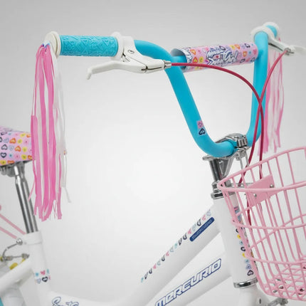 Bicicleta Mercurio Sweetgirl Rodada 20 Acero Cubrecadena Blanco