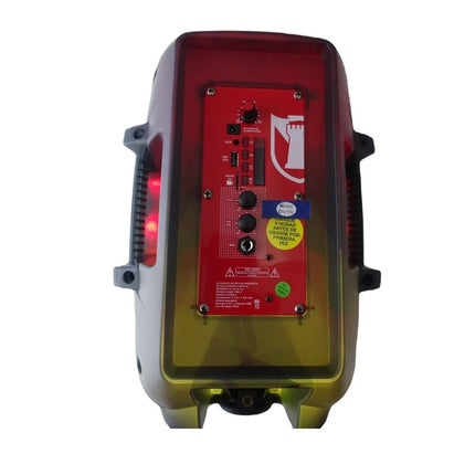 Bafle Mitzu TODO ILUMINADO recargable 8" KSW 1008- 2da Versión 6200 W