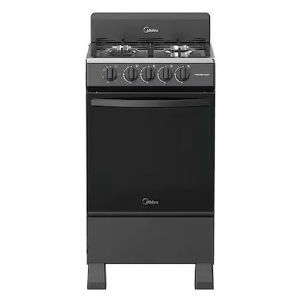 Estufa Midea MGS20FS1BIABB  de Piso 20 Pulgadas 4 Quemadores de Gas Termocontrol