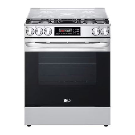 Estufa LG LRGL5844S de Piso 30'' con 5 Quemadores Eléctrica Función Freidora de Aire