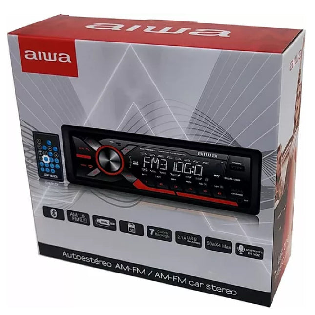 Autoestereo Aiwa AW-3269BT negro 20W 18x13cm