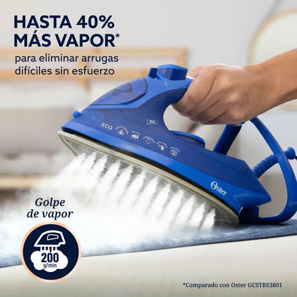 Plancha Oster GCSTAC7601 AeroGlide Plus S7600 Azul Claro