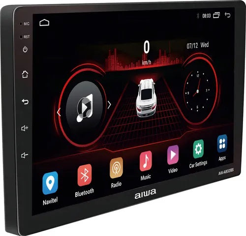 Autoestéreo Aiwa AW-A802BS Pantalla 9" USB/ Bluetooth Negro