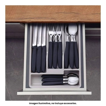 Juego de Cubiertos Tramontina 23498630 Plenus 25 Piezas Gris