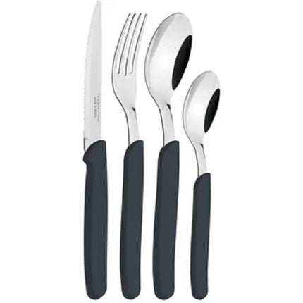 Juego de cubiertos Tramontina 23499021 Carmel Gris 24 piezas