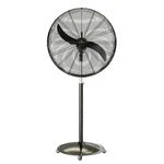 Ventilador Pedestal VDHUPELN30 Industrial HURACÁN Elite 30” Negro