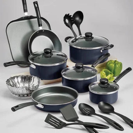 Batería de Cocina Tramontina Primaware 18pz Azul 80119546