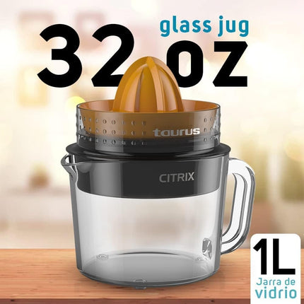 Exprimidor de Cítricos TAURUS CITRIX Jarra de Vidrio de 1 Litro